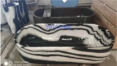 الصين الباندا الأبيض الرخام حوض استحمام