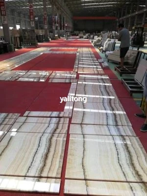 البلاط الجزع اللؤلؤ الرمادي